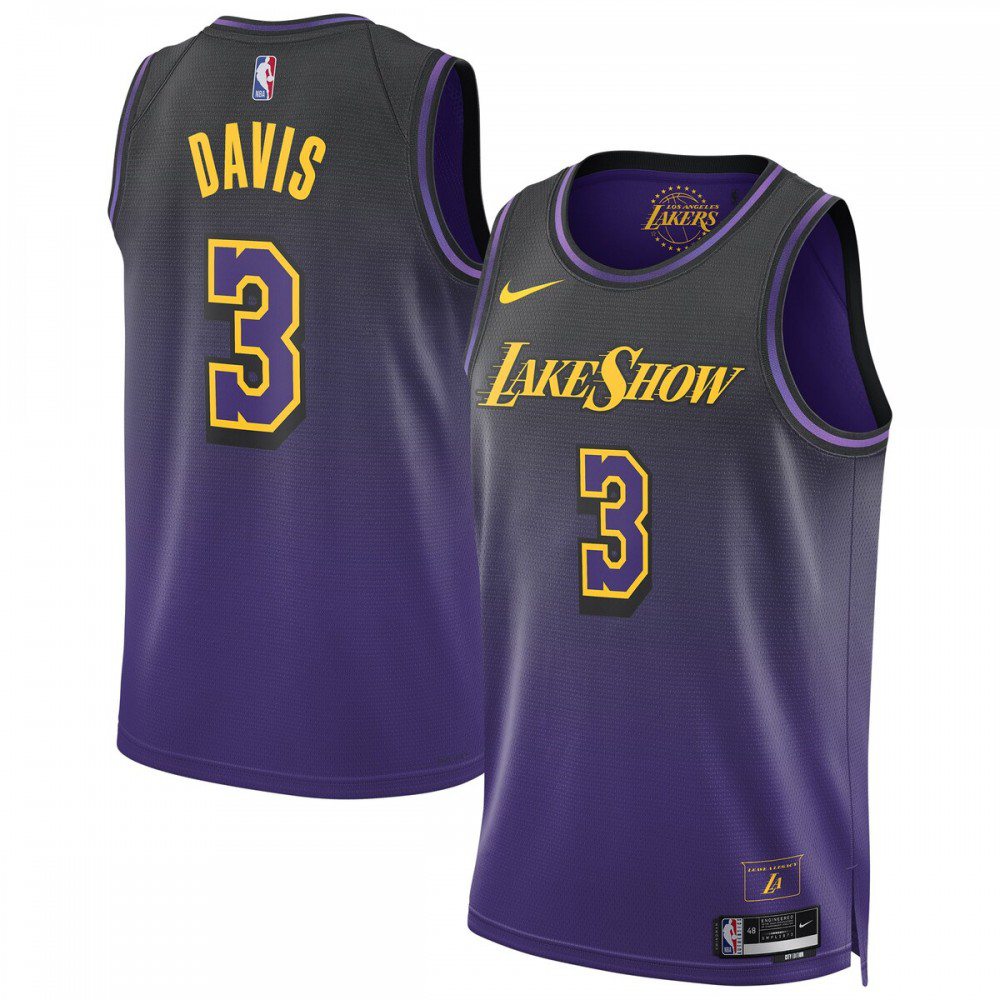 Anthony Davis Los Angeles Lakers Unisex 2024/25 Swingman Player Jersey - City Edition - Purple-Pro Kit Vault | Brand New 26/27 Sports Jerseys